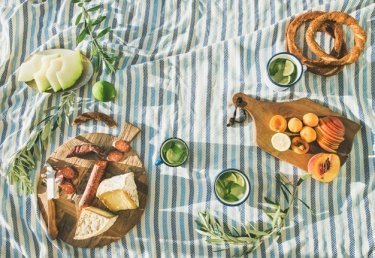 Picknick-Ideen fürs Festmahl im Grünen