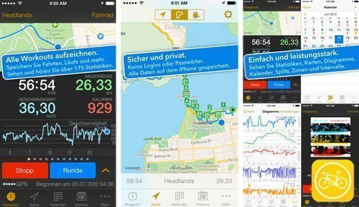 Die besten Fitness-Apps: Cyclemeter