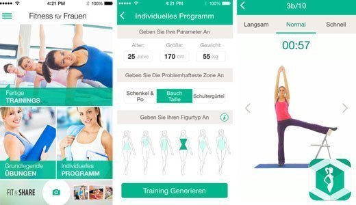 Die besten Fitness-Apps: Fitness für Frauen