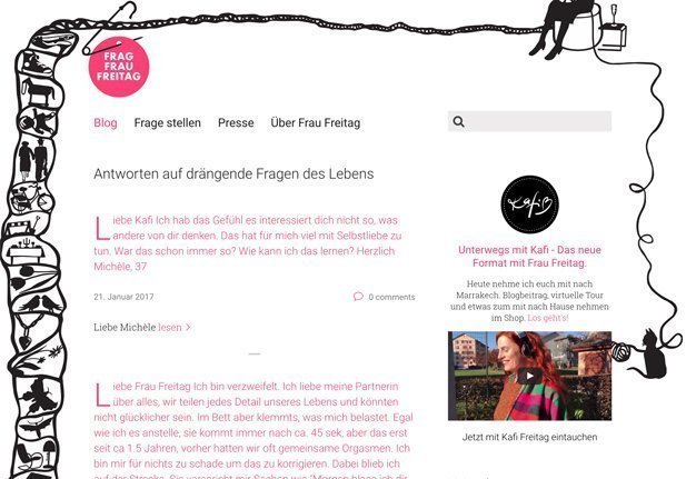 Frag Frau Freitag zählt zurecht zu den beliebtesten Schweizer Bloggerinnen.