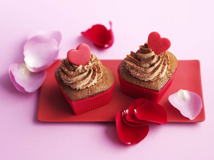 Valentinstagsmenü: Schokoladen Herzen
