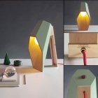 Wärmespender: Schreibtischlampe aus Holz in Mint von Allessandro Zambelli