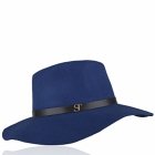 Hut auf! Blauer Schlapphut mit Lederband von Supertrash