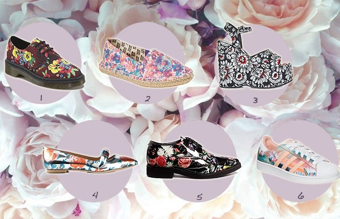 Blütezeit: Schuhe mit Blumenmuster