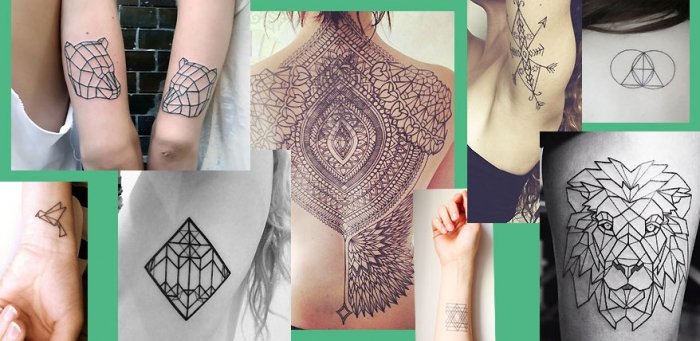 Tattoo Vorlagen für geometrische Tattoos