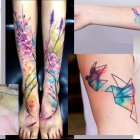 Tattoo Vorlagen für Watercolor Tattoos