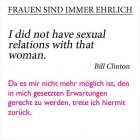 Wie Frauen berühmte Zitate sagen würden: Bill Clinton