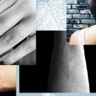 Weisse Tattoos: Körperkunst wie Federn auf der Haut