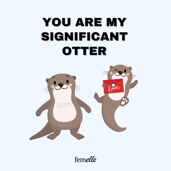Valentinstag-Sprüche: You’re my significant Otter