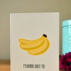 Valentinstag-Sprüche: I’m Bananas about you