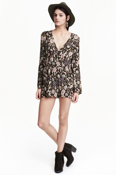 Best of Sale:  Jumpsuit mit Blumenprint von H&M