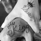 Partner Tattoo: King and Queen of Hearts