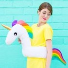Fasnachtskostüm selber machen: Unicorn mit Schwimmring