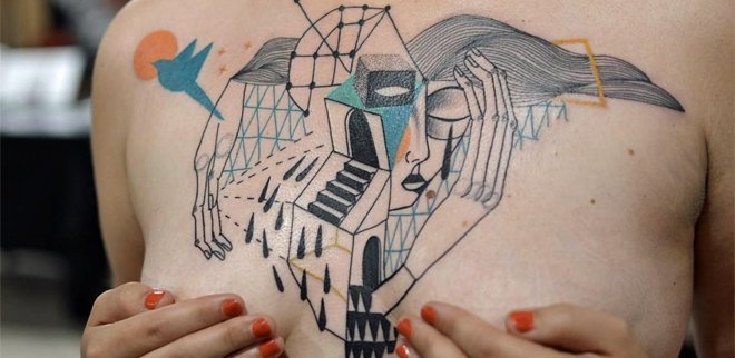 Tattoo Trend 2018: Kubismus Tattoo